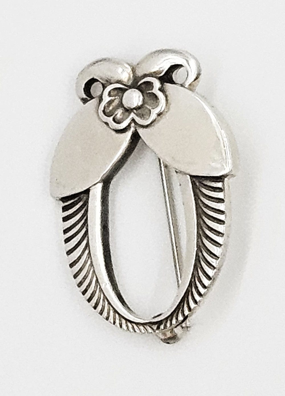 Georg Jensen Jewelry Georg Jensen Denmark Sterling Modernist Brooch #