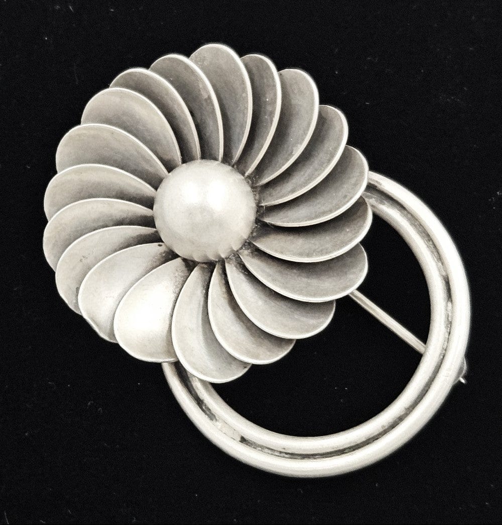 Georg Jensen Jewelry Georg Jensen USA Denmark Sterling Art Deco Brooch Circa 1940's