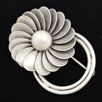 Georg Jensen Jewelry Georg Jensen USA Denmark Sterling Art Deco Brooch Circa 1940&