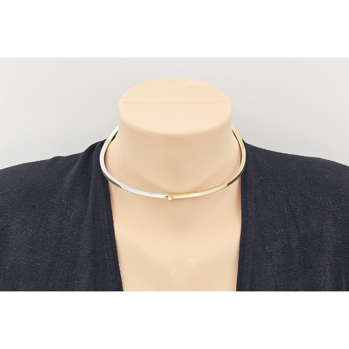 Georg Jensen Jewelry RARE Georg Jensen Gold Sterling Modernist Necklace Bracelet Set 1980&