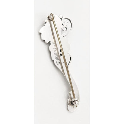 Georg Jensen Jewelry Superb Danish Georg Jensen Sterling Art Deco Brooch 1940s