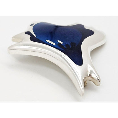 Georg Jensen Jewelry Superb Georg Jensen Sterling Enamel Koppel Biomorphic 