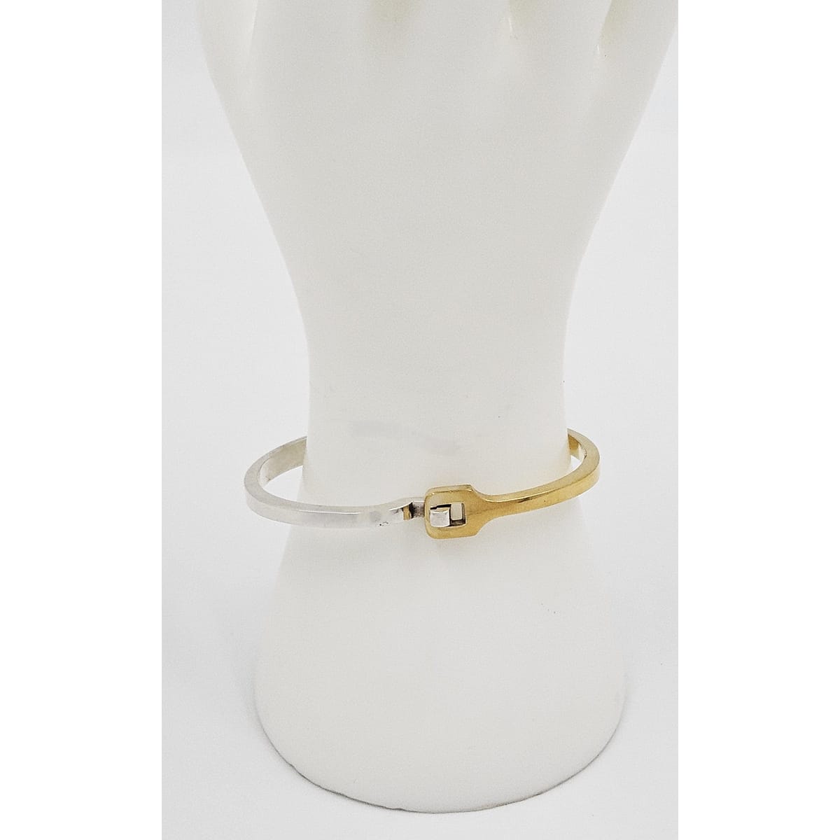 Georg Jensen Jewelry Superb Georg Jensen Sterling+Gold Modernist Neck Ring + Bangle Set 80/90s