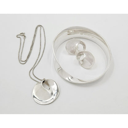 Georg Jensen Jewelry Superb Georg Jensen Torun Sterling Mobius Bangle Brooch Earrings Set 1960s