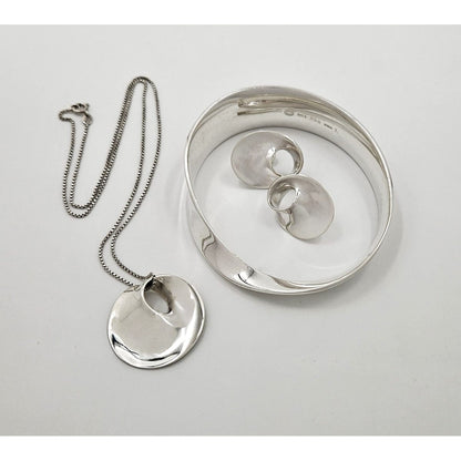 Georg Jensen Jewelry Superb Georg Jensen Torun Sterling Mobius Bangle Brooch Earrings Set 1960s