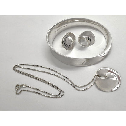 Georg Jensen Jewelry Superb Georg Jensen Torun Sterling Mobius Bangle Brooch Earrings Set 1960s