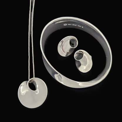Georg Jensen Jewelry Superb Georg Jensen Torun Sterling Mobius Bangle Brooch Earrings Set 1960s