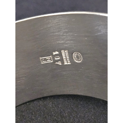 Georg Jensen Jewelry Superb Nanna Ditzel Georg Jensen Modernist Sterling Viking Axe Bangle C. 1950s