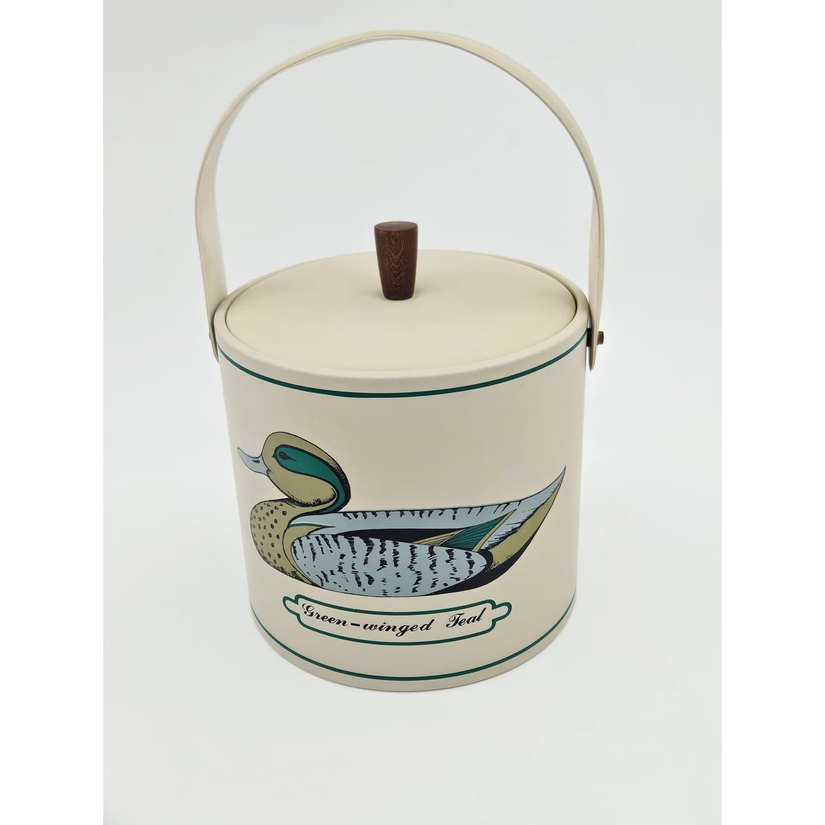 Georges Briard Serveware Rare Georges Briard Mallard Duck Tray &amp; Ice Bucket Barware Set 1950s