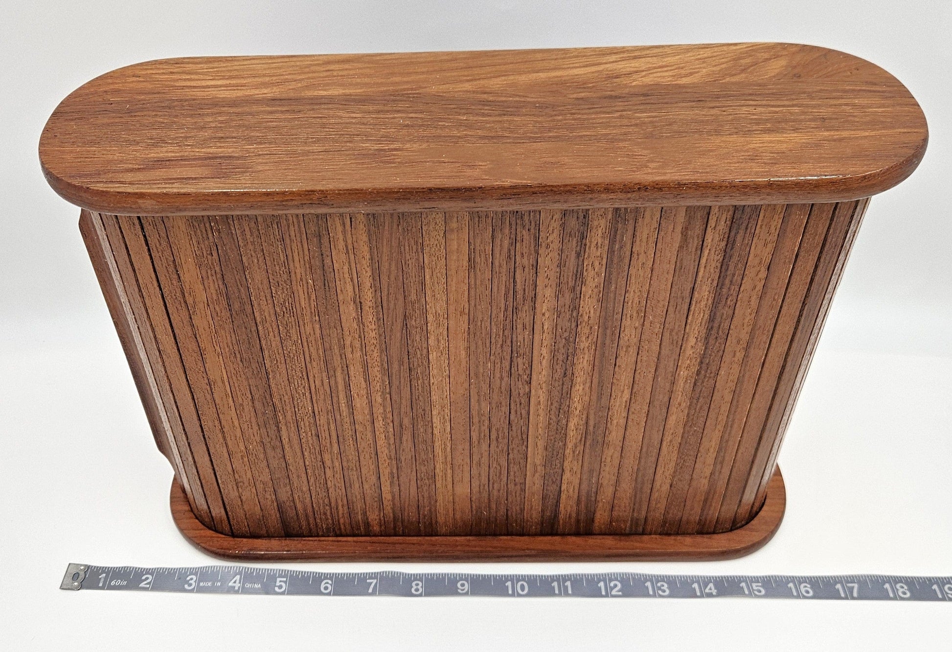 Goodwood Cabinet Mid Century Modern Goodwood Teakwood Tambour Door Shelf Cabinet