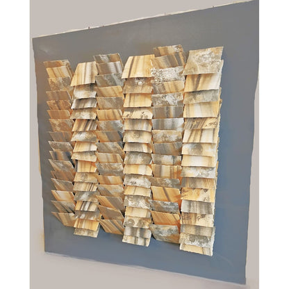 Greg Copeland Artwork Superb Greg Copeland Mixed Media on Wood Lucite Box Frame Wall Art 1983