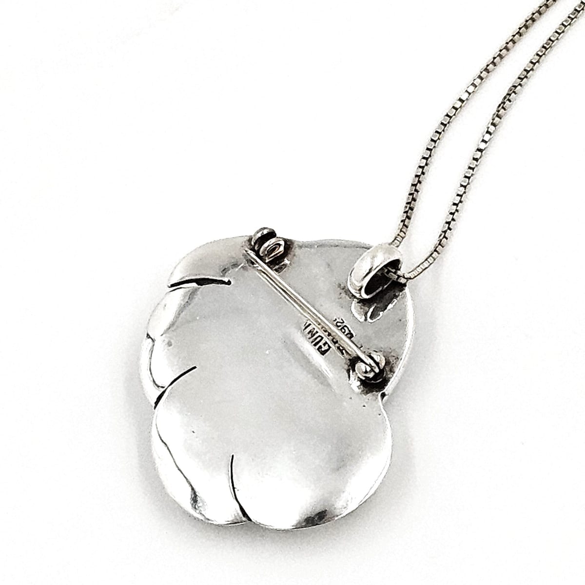 Gunn Trigere Denmark Jewelry Gunn Trigère Sterling &amp; Agate Scandinavian Modernist Flower Necklace 1960s