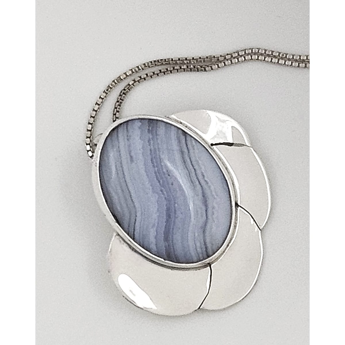 Gunn Trigere Denmark Jewelry Gunn Trigère Sterling &amp; Agate Scandinavian Modernist Flower Necklace 1960s