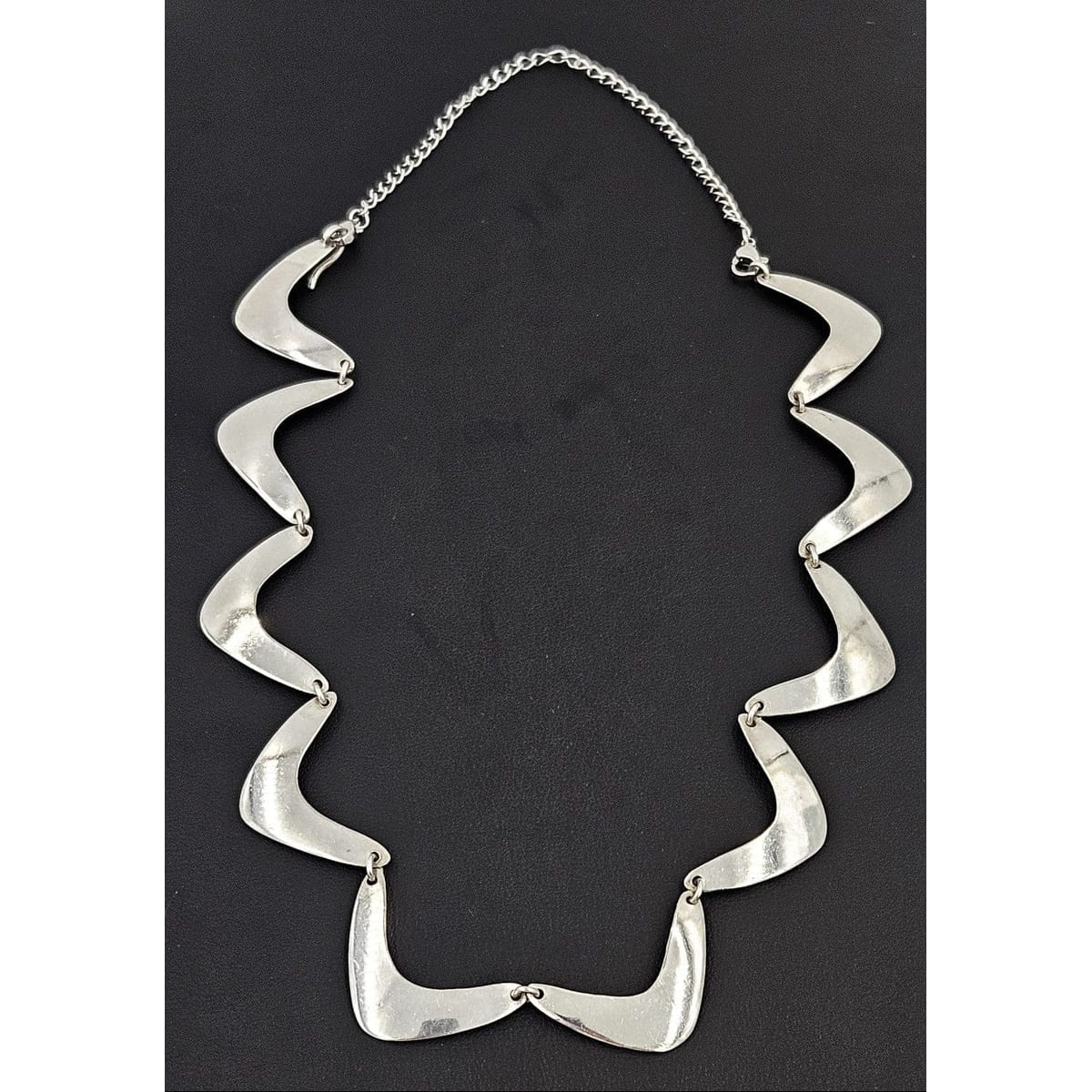 Gusterman Jewelry Gustermans Modernist Scandinavian Design Sterling Necklace 1960/70s