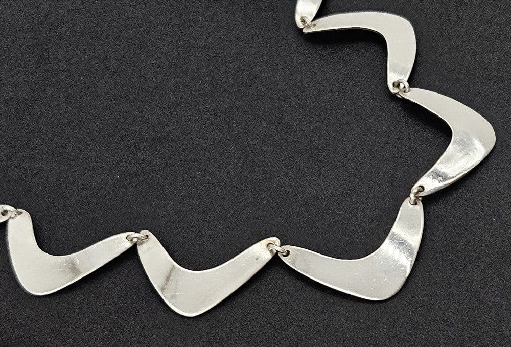 Gusterman Jewelry Gustermans Modernist Scandinavian Design Sterling Necklace 1960/70s