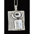 Guy Vidal Jewelry Superb Designer Guy Vidal Abstract Modernist HUGE Pendant on Sterling Chain