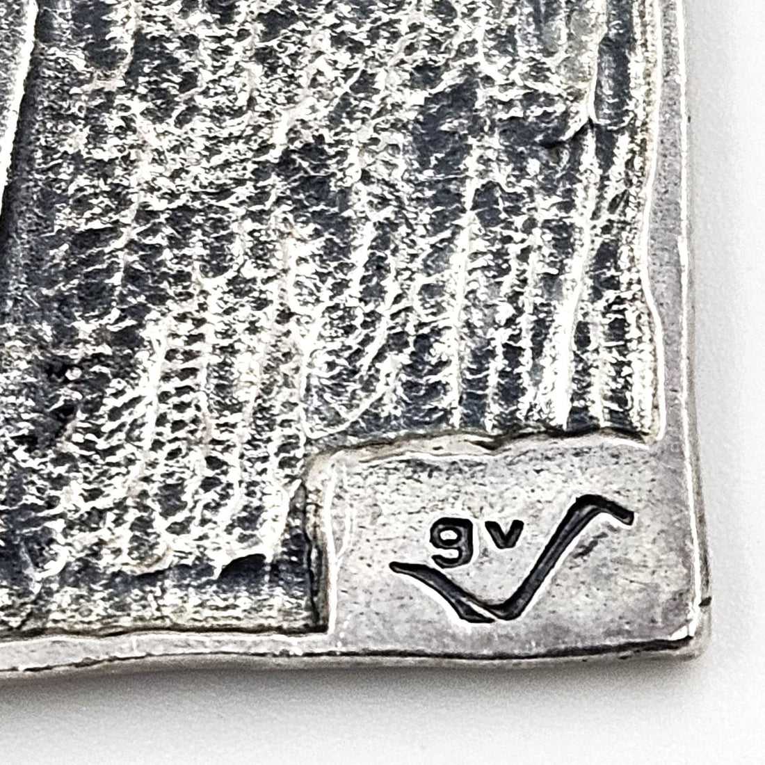 Guy Vidal Jewelry Superb Designer Guy Vidal Abstract Modernist HUGE Pendant on Sterling Chain