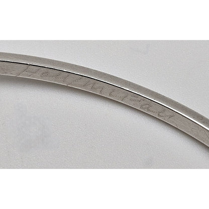 Hall McFall Jewelry Hall McFall Artisan Sterling + Onyx Abstract Modernist Top Latching Bangle 1990s