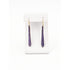 HAN Jewelry Vintage Sterling & Deep Purple Guilloche Enamel Drop Dangle Earrings Circa 1950&