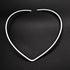 Hans Hansen Jewelry Hans Hansen Denmark Modernist Sterling V Torque Necklace 1960s