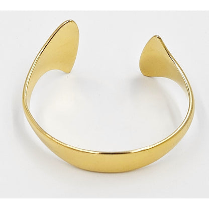 Hans Hansen Jewelry Rare Hans Hansen Denmark Gilt Sterling Black Enamel Modernist Bracelet 1960s