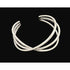 Hans Hansen Jewelry Rare Hans Hansen Denmark Sterling Silver 3 Bar Modernist Cuff Bracelet 1970&