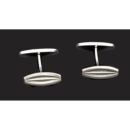 Hans Hansen Jewelry Superb Hans Hansen Denmark Sterling Enamel Modernist Cufflinks 