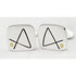 Hans Hansen Jewelry Superb Rare Hans Hansen Denmark Sterling & Enamel Modernist Cufflinks