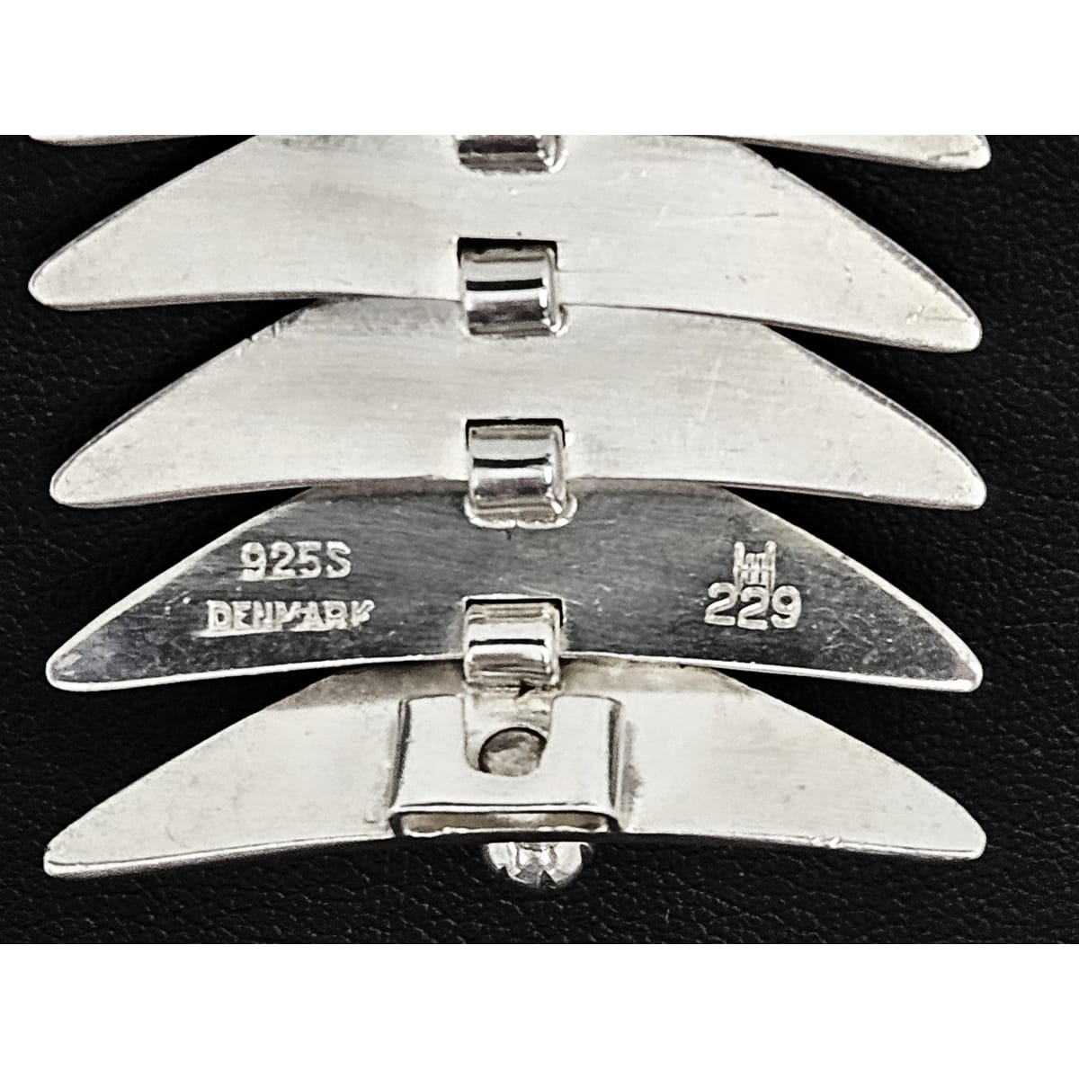 Hans Hansen Jewelry Superb Rare Hans Hansen Denmark Sterling Modernist Articulating Bracelet