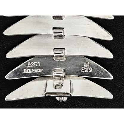 Hans Hansen Jewelry Superb Rare Hans Hansen Denmark Sterling Modernist Articulating Bracelet