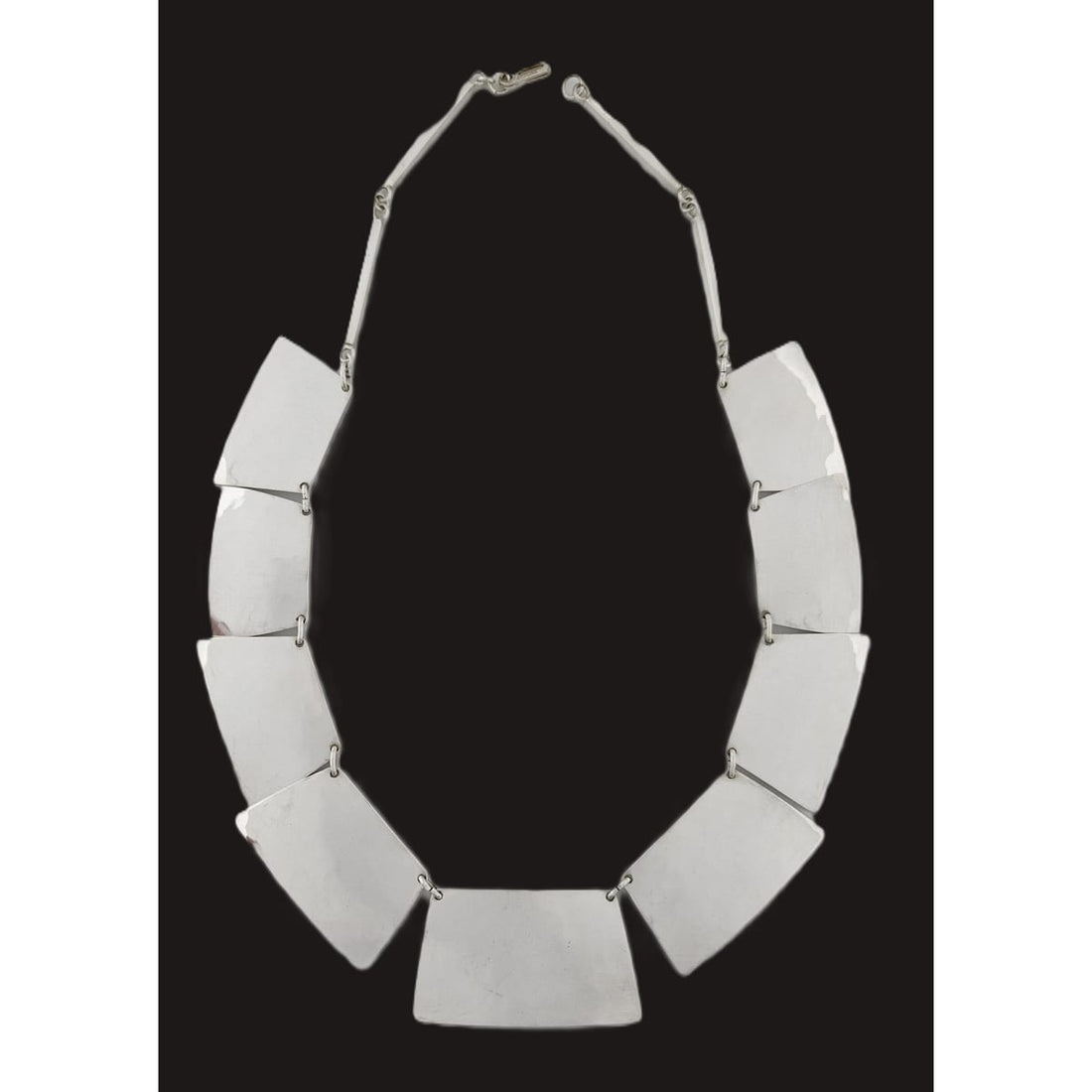 Harry Osaki Jewelry Ultra Rare OOAK Designer Harry Osaki Sterling Modernist Necklace 1950/60s