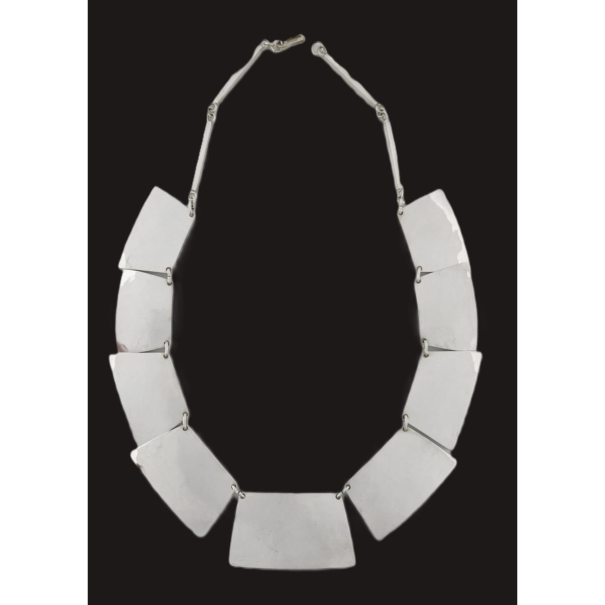 Harry Osaki Jewelry Ultra Rare OOAK Designer Harry Osaki Sterling Modernist Necklace 1950/60s