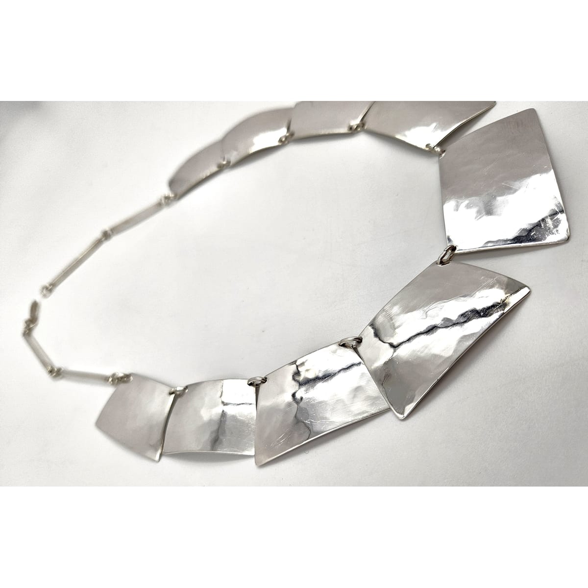 Harry Osaki Jewelry Ultra Rare OOAK Designer Harry Osaki Sterling Modernist Necklace 1950/60s