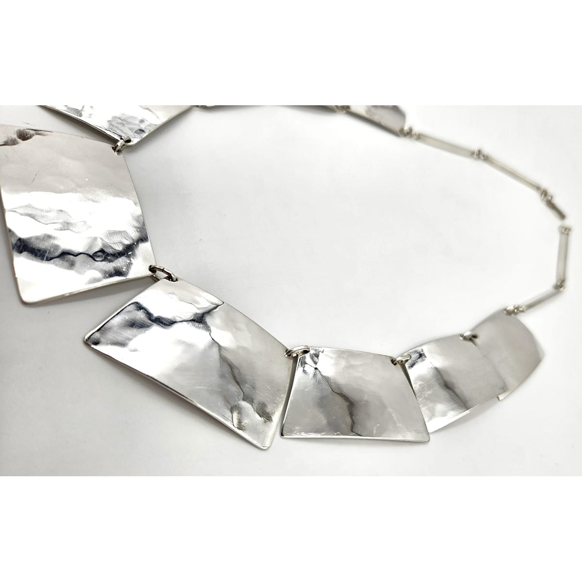 Harry Osaki Jewelry Ultra Rare OOAK Designer Harry Osaki Sterling Modernist Necklace 1950/60s