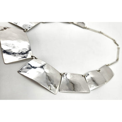 Harry Osaki Jewelry Ultra Rare OOAK Designer Harry Osaki Sterling Modernist Necklace 1950/60s