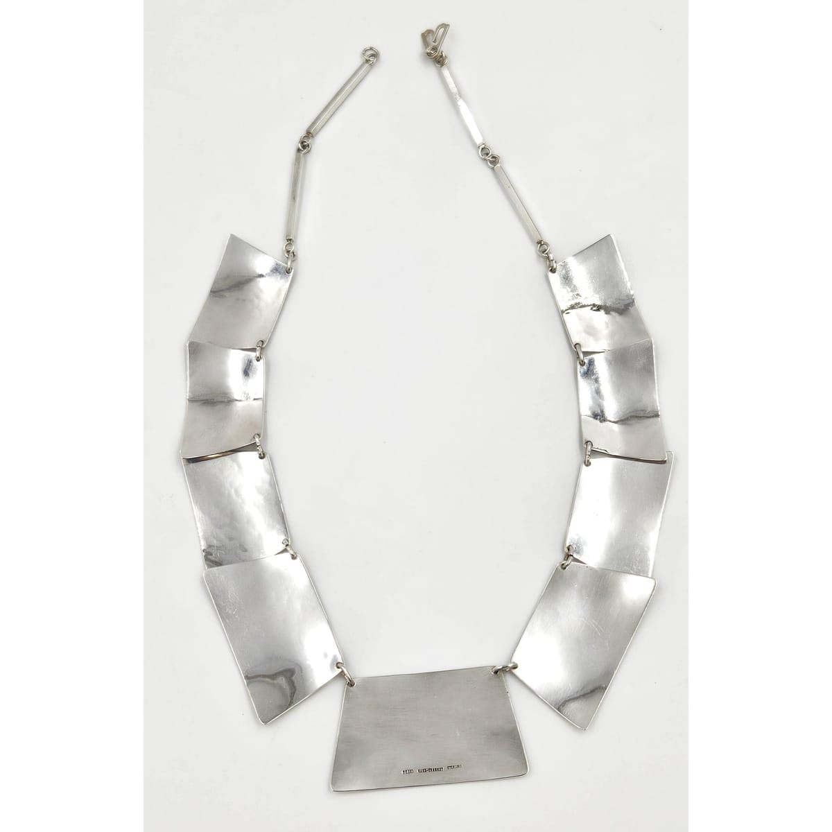 Harry Osaki Jewelry Ultra Rare OOAK Designer Harry Osaki Sterling Modernist Necklace 1950/60s