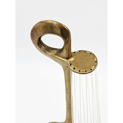 Hattakitkosol Somchal Sculpture Rare and Superb Hattakitkosol Somchal Bronze &amp; String Abstract Sculpture