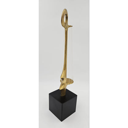 Hattakitkosol Somchal Sculpture Rare and Superb Hattakitkosol Somchal Bronze &amp; String Abstract Sculpture
