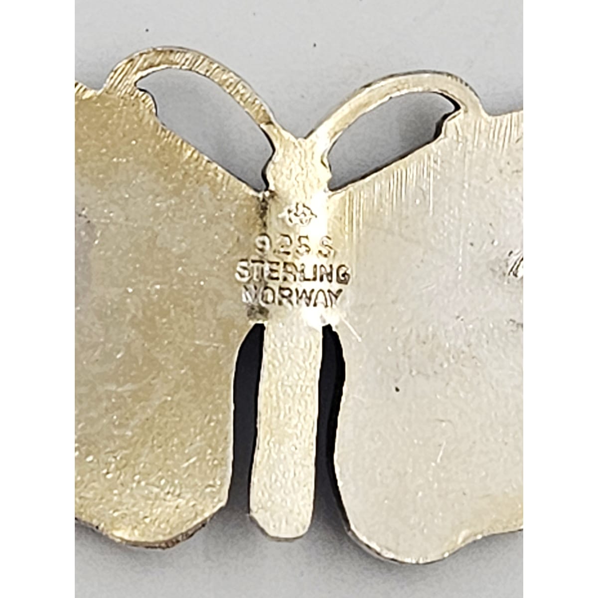 Hjortdahl Jewelry Hjortdahl Norway Sterling and Enamel Butterfly Brooch