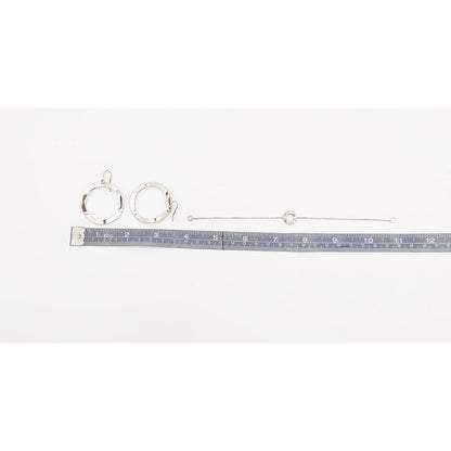 Ippolita Jewelry Retired Designer Ippolita Italy Sterling Modernist Bracelet &amp; Earrings Set