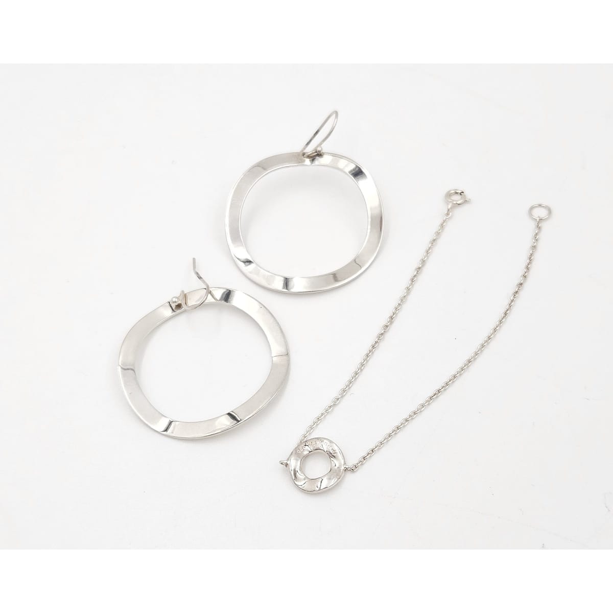 Ippolita Jewelry Retired Designer Ippolita Italy Sterling Modernist Bracelet &amp; Earrings Set