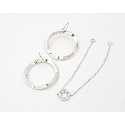 Ippolita Jewelry Retired Designer Ippolita Italy Sterling Modernist Bracelet &amp; Earrings Set