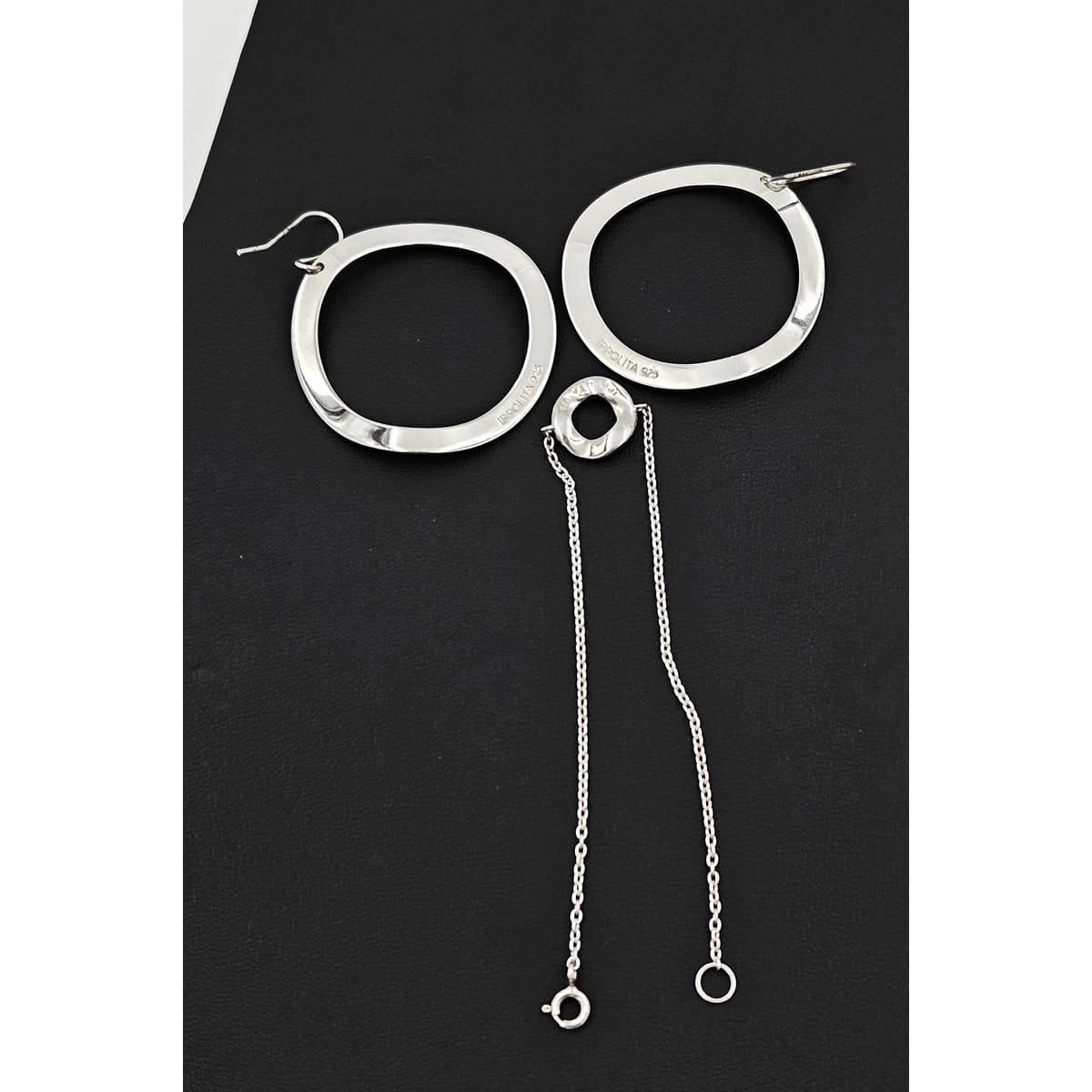 Ippolita Jewelry Retired Designer Ippolita Italy Sterling Modernist Bracelet &amp; Earrings Set