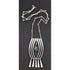 Israel Sterling Jewelry Designer Israel 935 Sterling Abstract Modernist Pendant Necklace 1960&