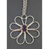 Jacob Hull Jewelry Jacob Hull Denmark Silver Amethyst Modernist HUGE Flower Necklace 70/80s