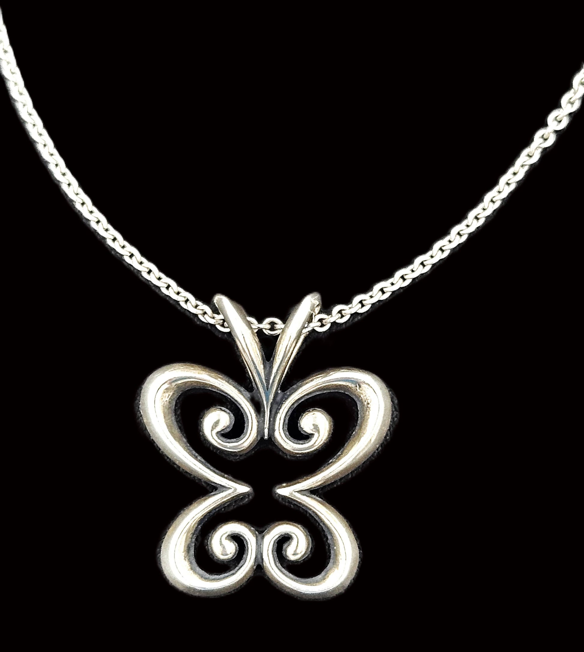 James Avery Jewelry Retired James Avery Sterling Rare Large Butterfly Pendant 2 Necklaces w BOX