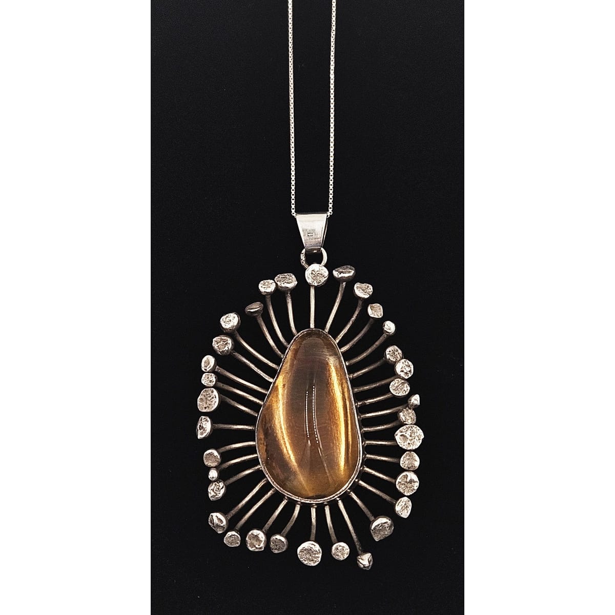 Jane Wiberg Jewelry Superb Rare Danish Jane Wiberg Sterling &amp; Quartz Necklace 