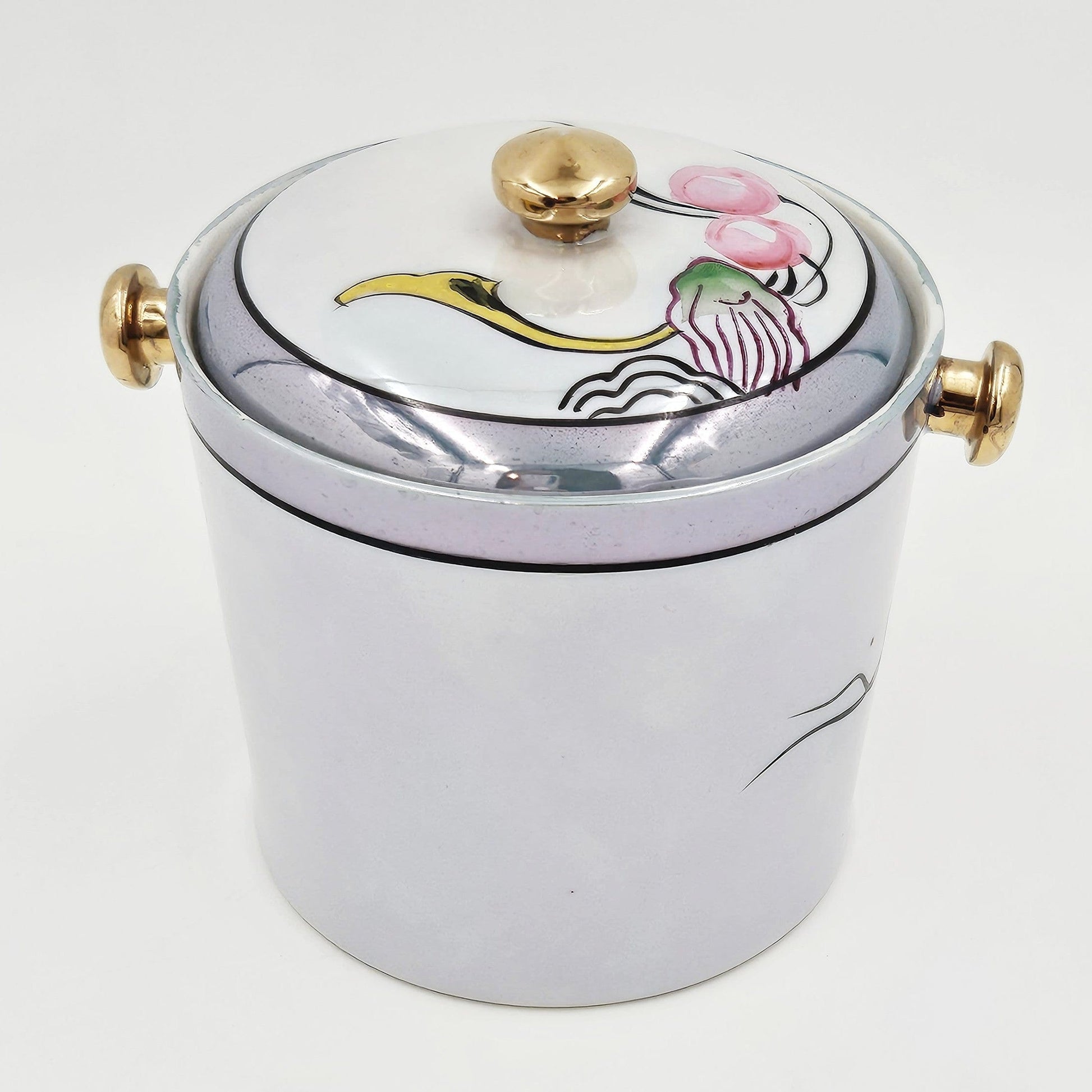 Japan Barware Vintage Japanese Porcelain Ice Bucket