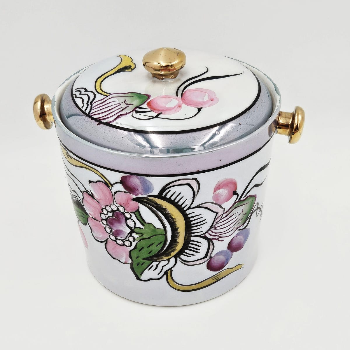 Japan Barware Vintage Japanese Porcelain Ice Bucket