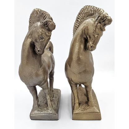 Jaru Sculpture Superb Jaru Ceramic Greek Revival Roman Stallion Horse Sculptures 1970s